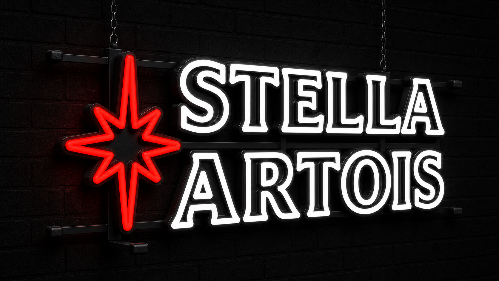 Angled custom sign project mockup